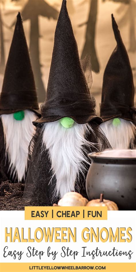 How do you use pinterest? DIY Felt Gnome Witches - A Quick Halloween Craft Project