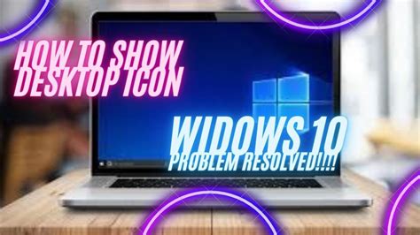 How To Easily Fix Showrestore Missing Desktop Icons Windows 10 Youtube