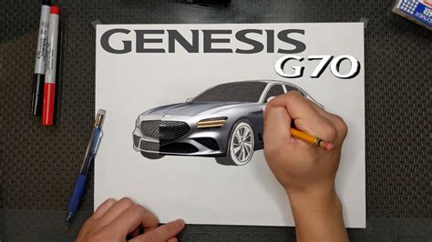 2021 Genesis G70 Sport Sedan Redesign Sketch  How I would have