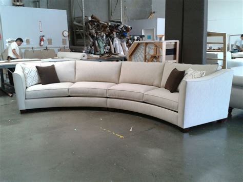 Curved Sectional Leather Sofa Home Decor