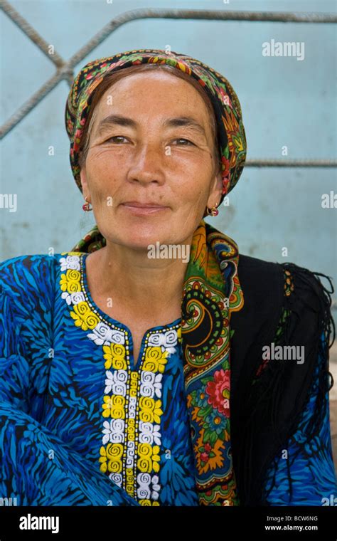 Turkmen Woman In Mary Turkmenistan Stock Photo Alamy