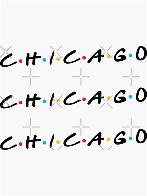 Chicago Sticker For Sale By Haztx Redbubble
