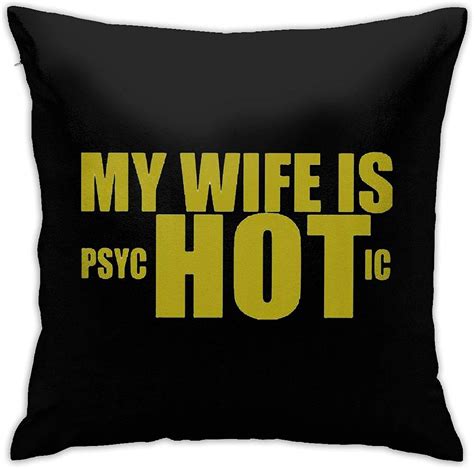 Relaxlama My British Wife Is Hot Pillow Square Decorative