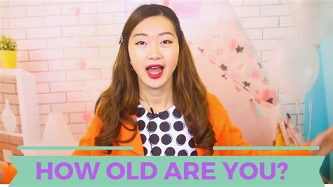 Different Ways Of Answering How Old Are You In Chinese Youtube