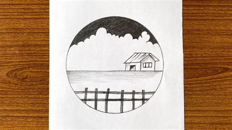 The image circle is the cross section of the cone of light transmitted by a lens or series of lenses onto the image plane. Super easy nature scenery drawing for beginners // Pencil ...