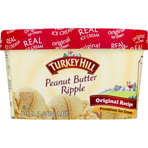 Turkey Hill Original Recipe Premium Ice Cream Peanut Butter Ripple