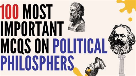 100 Most Important Mcqs On Political Philosophers Political Science Youtube