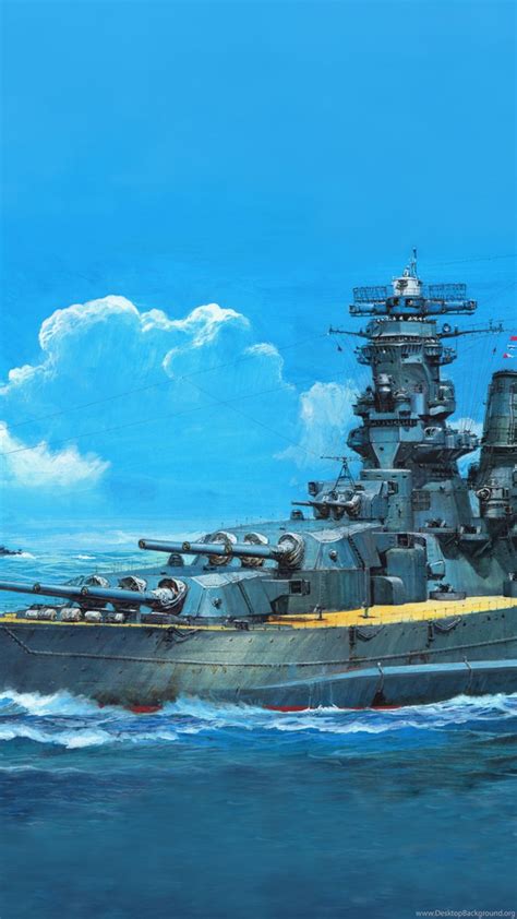 2 Japanese Battleship Yamato Hd Wallpapers Desktop Background