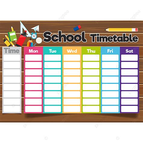 Timetable Template Hq Printable Documents