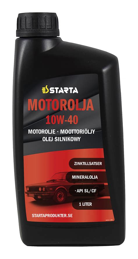 Köp Starta Motorolja 10w 40 1 L Hos Verktygsboden