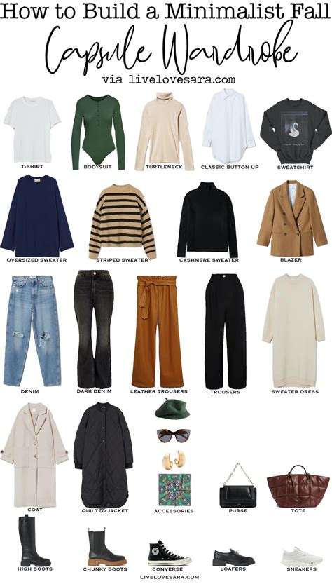 how to build a warm tone minimalist capsule wardrobe for fall livelovesara