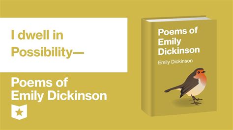 Poems Of Emily Dickinson I Dwell In Possibility— Youtube