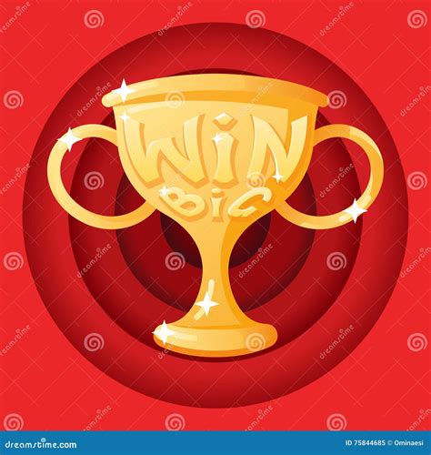 Win Cup Symbol Icon Concept Stylish Background Cartoon Design Vector