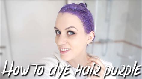 How To Dye Your Hair Purplelavender Vlog Esmé Naomi Youtube