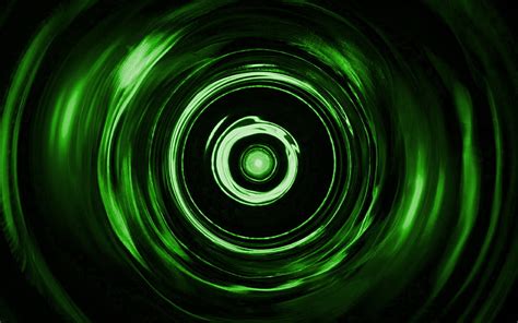 4k Free Download Green Spiral Background Green Vortex Spiral