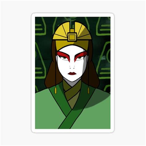 Avatar The Last Airbender Stylized Kyoshi Earth Kingdom Sticker By