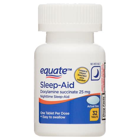 equate doxylamine succinate sleep aid tablets 25 mg 32 count ubicaciondepersonas cdmx gob mx