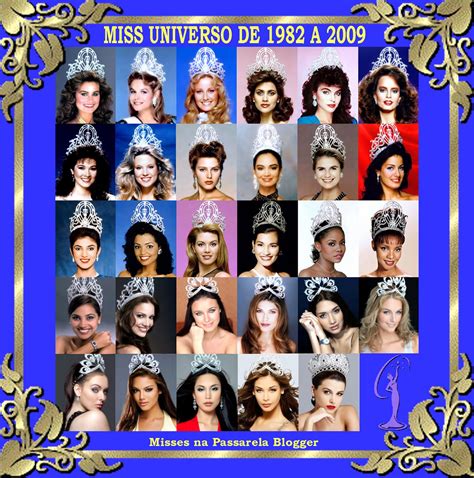Misses Na Passarela Miss Universo Todas Desde 1952