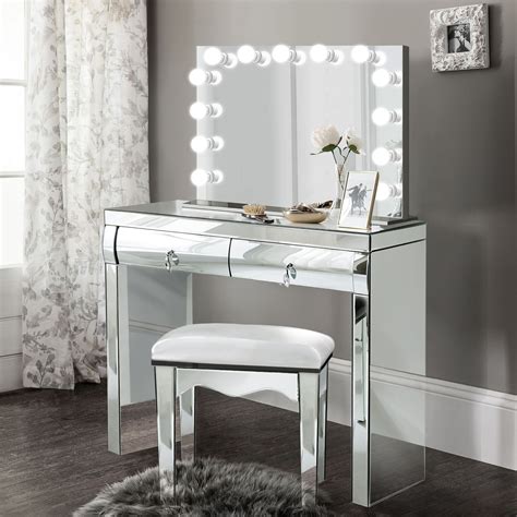 Glam3d 48 White Makeup Vanity With Glam Mirror Glam Mirrors