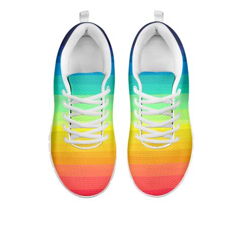 Rainbow Print Colorful Sneakers