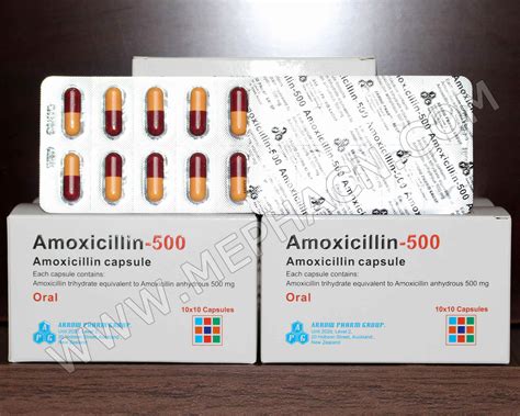 Amoxicillin Capsule 500mg Hebei Mepha Co Ltd