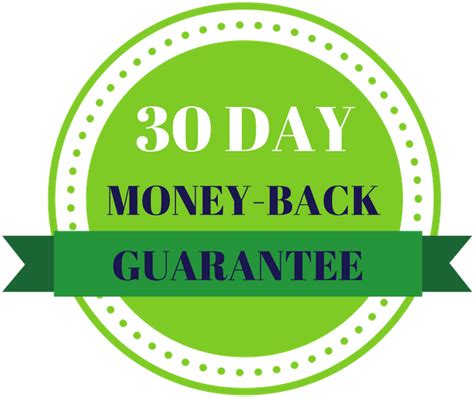 Download 30 Day Money Back Guarantee Badge Transparent Bg Luna De