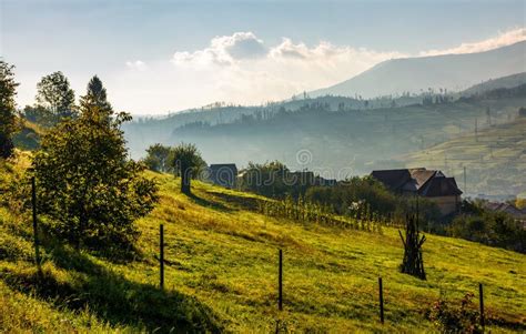 Lovely Carpathian Countryside In Mountains Stock Image Image Of Hump