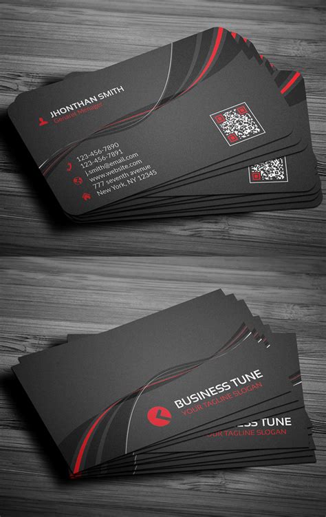 27 New Professional Business Card Psd Templates Graphic Design Junction