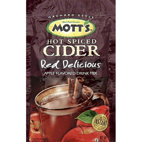 Motts Orchard Style Apple Flavored Drink Mix Hot Spiced Cider Red Delicious Shop Matherne