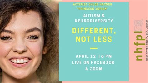 Autism And Neurodiversity Different Not Less Wprincess Aspien Chloe Hayden Made Of Millions