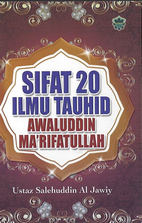 Sifat 20 Ilmu Tauhid Awaluddin Marifatullah Syabab Online Bookstore