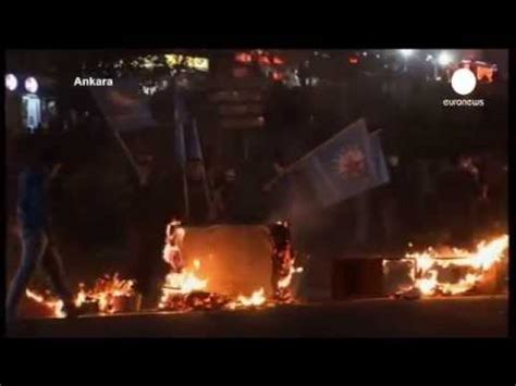 Turkey Protesters Clash With Police Youtube
