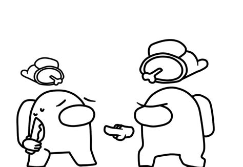 Among us 110 coloring pages by the popular game. Cosmonaut Attacks The Traitor Coloring Page - Free ...