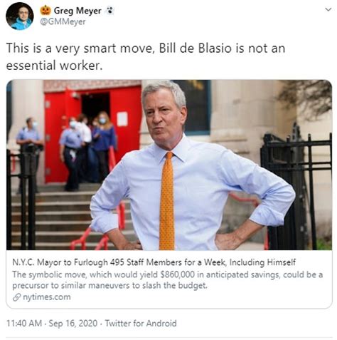 bill de blasio will furlough entire mayoral staff for a week but it will only save nyc