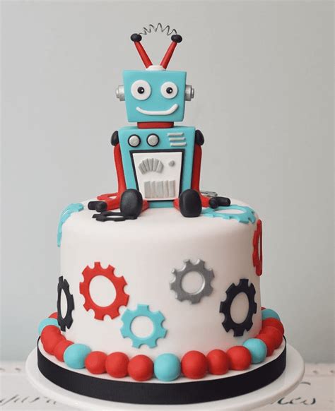 Robots Cake Design Images Robots Birthday Cake Ideas In 2021 Robot