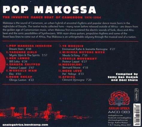 Pop Makossa The Invasive Dance Beat Of Cameroon 1976 84 Various