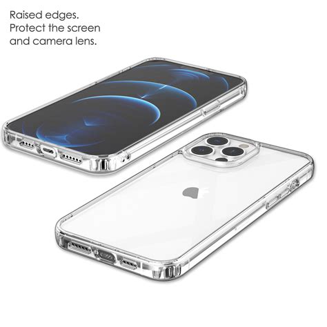 Hybrid Clear Case For Iphone 13 Pro Max With Soft Tpu Bumpers — Shamos