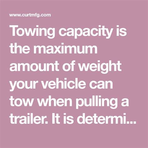 How To Measure Towing Capacity GVWR GCWR Towing 101 Towing