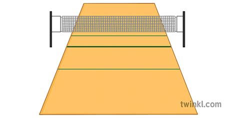 Volleyball Court Diagram Blank Volleyball Sports Pe Secondary Ilustración