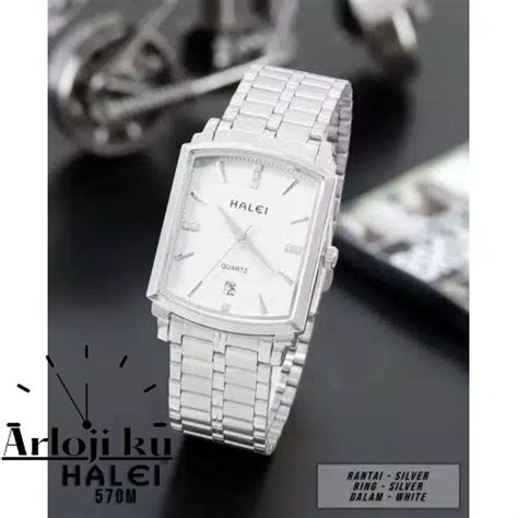 Jual Halei Watch Jam Tangan Pria Original Rantai Stainless Steel Terbaru Kekinian Tahan Air