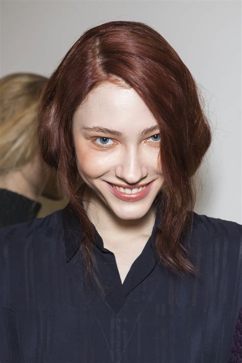 It looks best on neutral. 35 Gorgeous Auburn Hair Color Ideas - theFashionSpot