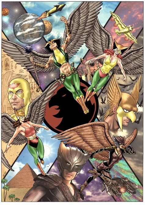 Hawkman And Hawkgirl Art By Amtmodollas