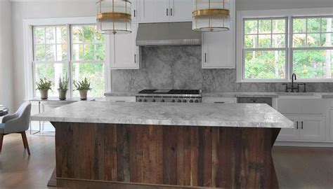 But you might be content with their quality, then whatever you need to do is to change things up a bit, in case your kitchen cabinets seem just a little rusty in the outside. Kitchen with Salvaged Wood Island - Contemporary - Kitchen