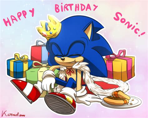 Happy Birthday Sonic By Karneolienne On Deviantart