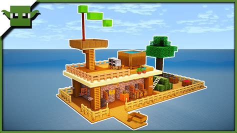 Minecraft 1 13 Easy Floating Village Starter House YouTube