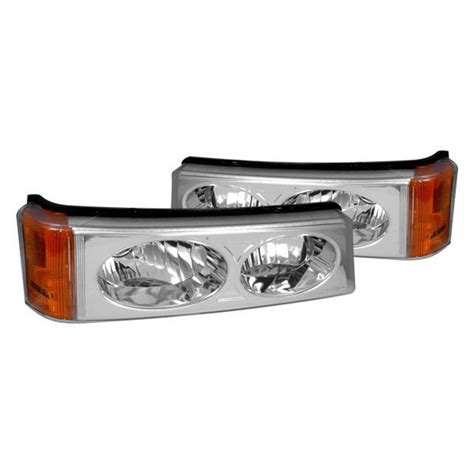 Spec D® 2lb Siv04 Ks Chrome Amberclear Crystal Turn Signalparking