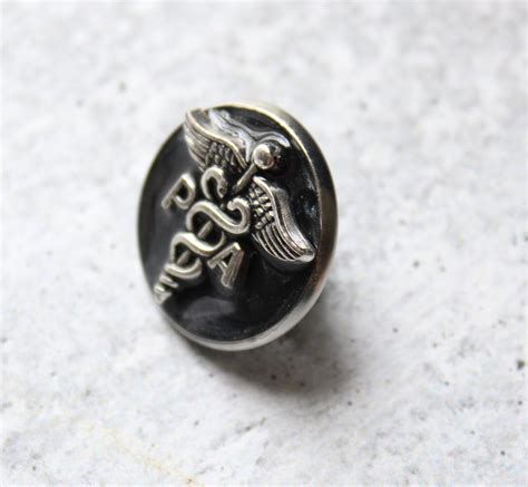 Physician Assistant Pin Black Pa Pinning Ceremony White Etsy