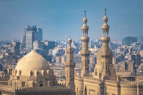 Egypt Cairo Salah El Deen Squarewith Mosque Madrassa Of Sultan Hassan