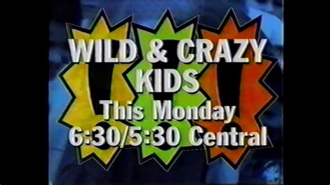 Wild And Crazy Kids Promo 1993 Youtube
