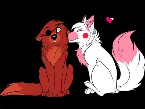 Foxy And Mangle Images About Foxy X Mangle On Pinterest FNAF Valentine Foxy And